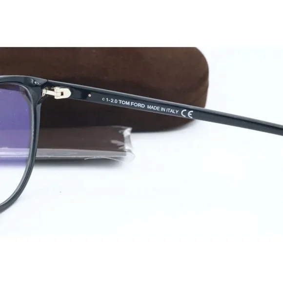 New Authentic Tom Ford TF 5545 001 Black Cat Eye Eyeglasses Clear Lenses 53mm - Picture 5 of 5